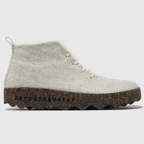 NEW ASPORTUGUESAS Made In Portugal Cake Boot Sneakers white for women 663tn - Picture 2 of 7